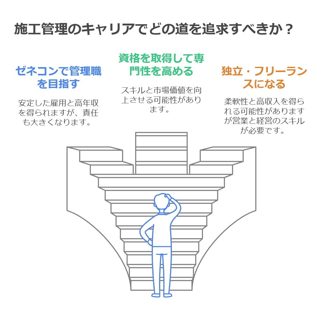 施工管理のキャリアプラン